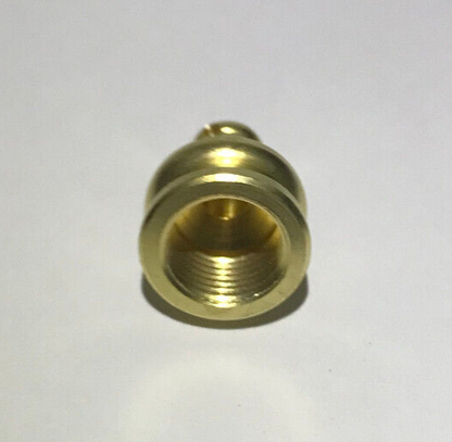 New 5/8" Height Unfinished Brass Pyramid Lamp Finial Knob, Side Prism Hole ,1/8F