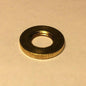 New Burnished & Lacquered Brass Knurled Locknut, 1/8F Threads, 3/4" O.D. #LN720 - Stone Door Lamps