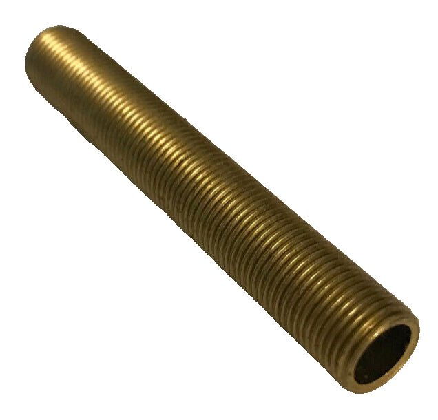 New 1 3/4" Solid Brass Lamp Nipple Pipe 1/8 IP (3/8" O.D.) Rust Resistant #LN214 - Stone Door Lamps