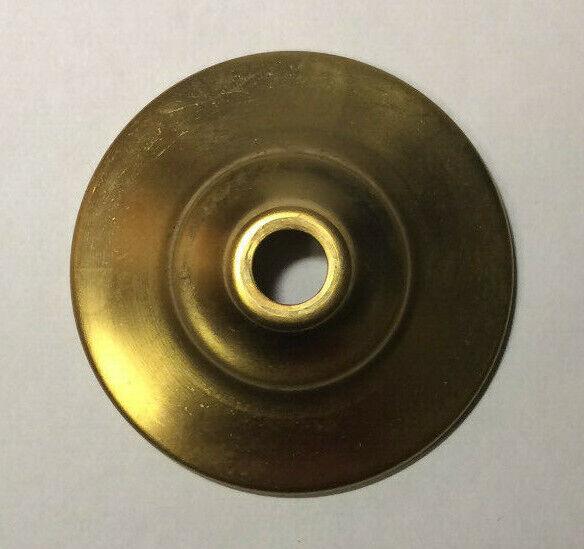 New 2 3/8" Solid Spun Brass Vase Cap, Lamp Cap, Unfinished Brass, 1/8 IP VC625U - Stone Door Lamps
