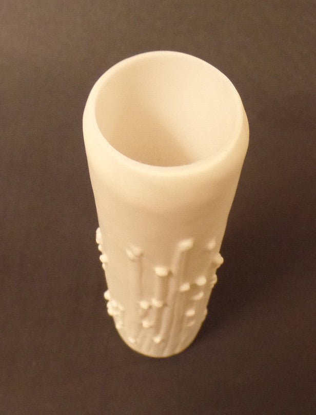 New 6" Flat  White PolyBeesWax Chandelier Lamp Candle Cover w/ Drips, Standard
