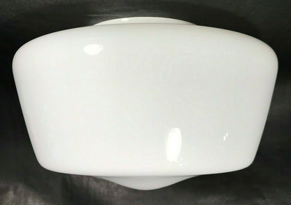 New 6" Lip Fitter Opal Glass Schoolhouse Pendant Shade, 12" Diameter #PS816i
