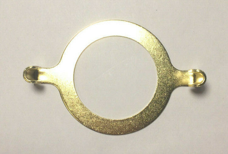 New Brass Plated Harp Base For GU-24 And Nord Sockets, 1 9/16" I.D., #HB773