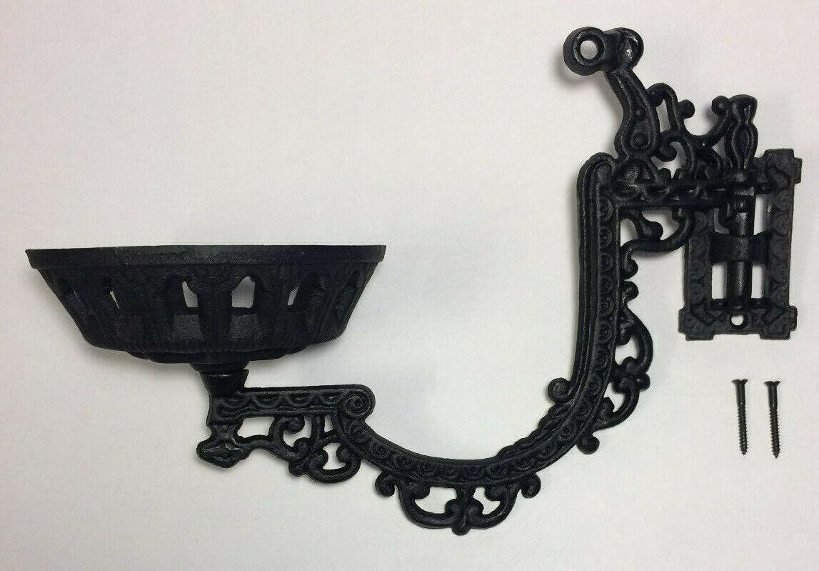 New Early American / Victorian Style 11" Cast Iron Reflector Wall Bracket #WB801 - Stone Door Lamps
