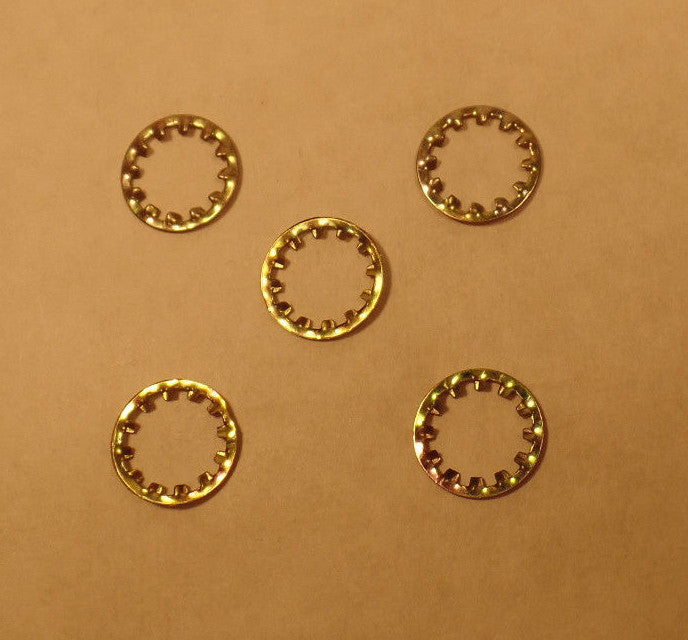 Lot of 5 Plated Steel Lock Washer, Canopy, Lamp Part 1/8 IP Slip, fits 3/8" pipe