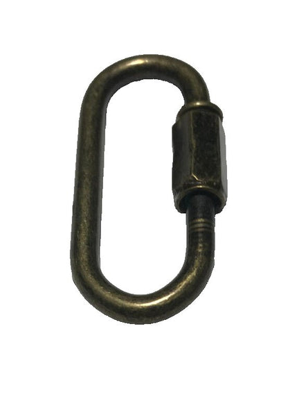 New Antique Brass Finish Steel Chain Connector Connecting Link, Carabiner CL940A - Stone Door Lamps