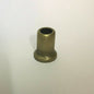 New Antique Brass Stamped Steel Lamp Neck, 1/8IP (3/8") Slip, 1" Ht., #AN963A