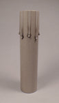 6" Silver Leaf Paper Board Candle Chandelier Lamp Socket Cover Candelabra CC973K