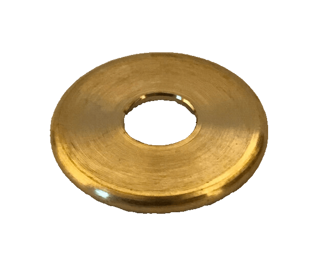 New 1 1/8" Unfinished Turned Brass Seating Ring, Check Ring, 1/8 IP Slip, SR524U - Stone Door Lamps