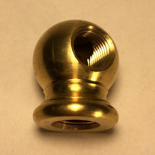 New 2-Way Unfinished Brass Lamp Arm Back, 7/8" Dia., 1/8Fx1/8F (3/8") #AB493