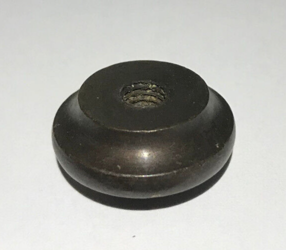 New 1/2" Brass Handel Style Lamp Finial, Bronze Finish, 1/4-27F, #BF280A