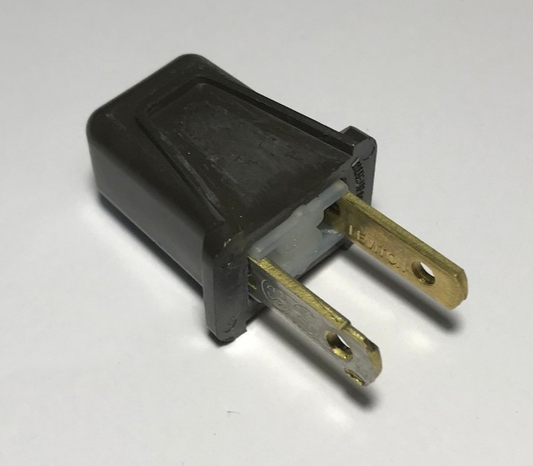 New Leviton Brown Quick Attachment Lamp Plug For SPT-1 Cord, U.L. Listed #PL514