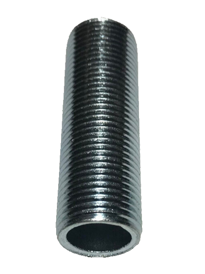 New Seamless 2", 3/8 IP Steel All Thread Zinc Plated Lamp Nipple 5/8" O.D. #341