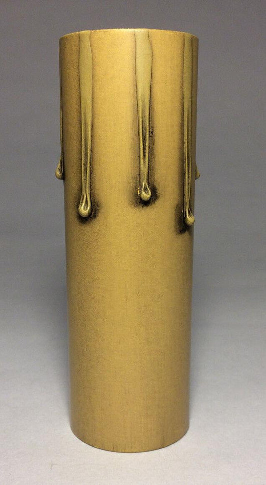 Antique Finish 4" Paper Board Candle Chandelier Lamp Socket Cover Standard 977A - Stone Door Lamps