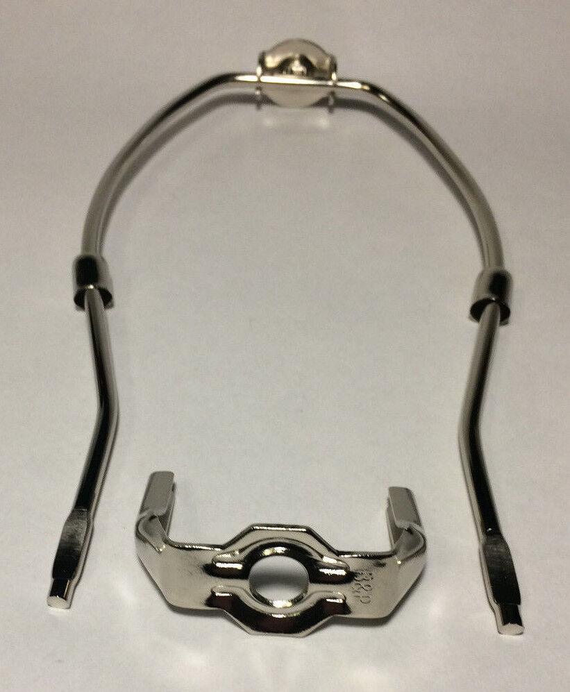 New 15" Nickel Finish Lamp HARP Shade Holder w/Base for Lamp Repair #HAR67N - Stone Door Lamps