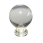 New Clear Acrylic Ball Lamp Harp Finial, 1 3/4" ht. 1/4 - 27F Tap (1/4") #LF390 - Stone Door Lamps
