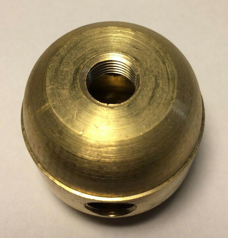 New Large Turned Brass 2 Pc. Cluster Body, 2 Light, 1/8F Tap, Unfinished #CB450A - Stone Door Lamps