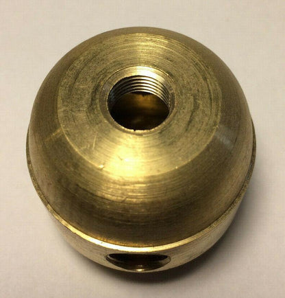 New Large Turned Brass 2 Pc. Cluster Body, 2 Light, 1/8F Tap, Unfinished #CB450A - Stone Door Lamps