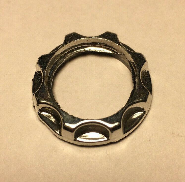New Chrome Finish Ring For Threaded Candelabra Socket 3/4" I.D. #SR293 - Stone Door Lamps