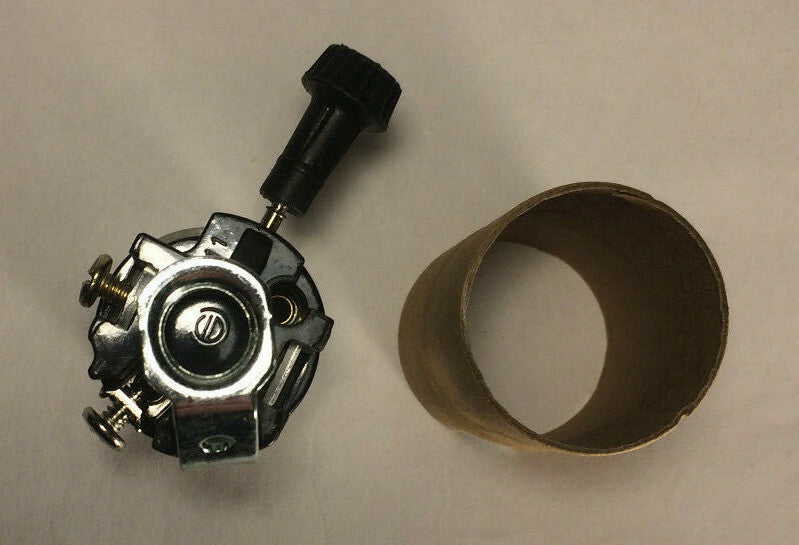 New 3-Way Turn Knob Lamp Socket Interior w/ 1/8F Hickey & Paper Insulator SO112i