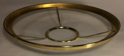 New Solid Brass Lamp Shade Ring Holder For #2 Brass Plated Burners, 10" Fitter