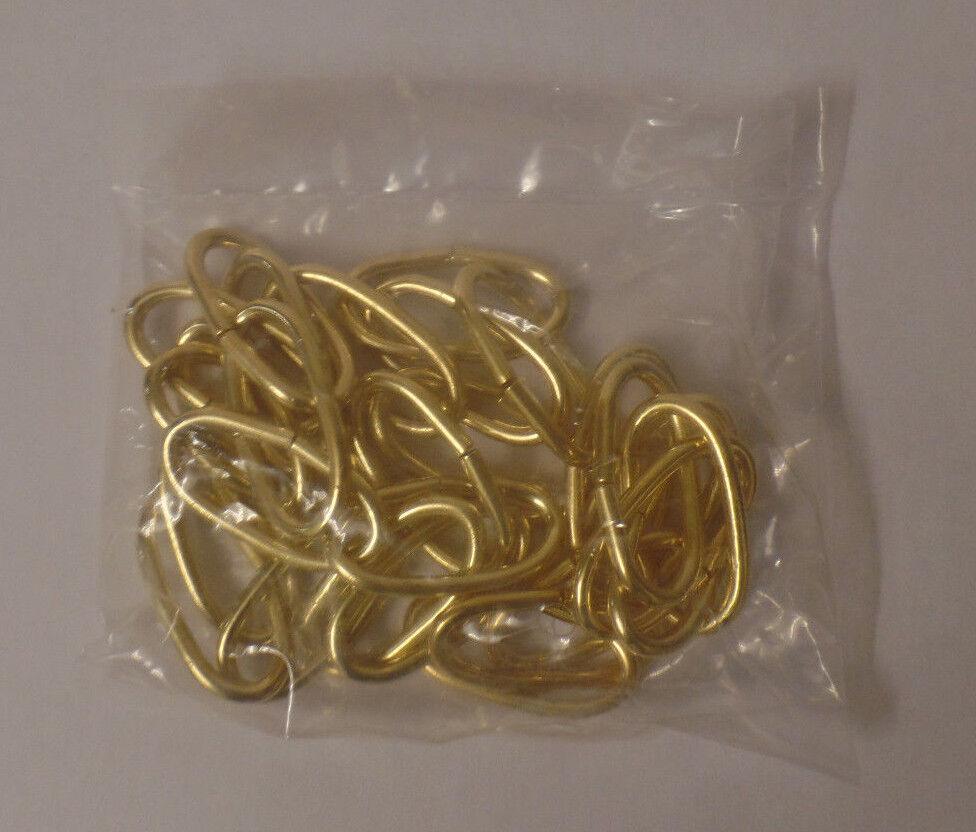 New 3' Brass Plated 10 Gauge Steel Chandelier Fixture Oval Lamp Chain #FC995 - Stone Door Lamps