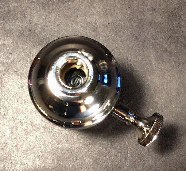 New 3 - Way Turn Knob Lamp Socket Nickel Plated Solid Brass Industrial Style #273N - Stone Door Lamps