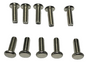 New Lot Of 10 Steel 1/2" Long Nickel Plated Finish Thumbhead Screws 8/32 Thread