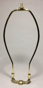 New 10 1/2" Brass Plated Lamp Harp w/ Base & Protective Coating Heavy Duty HAR47
