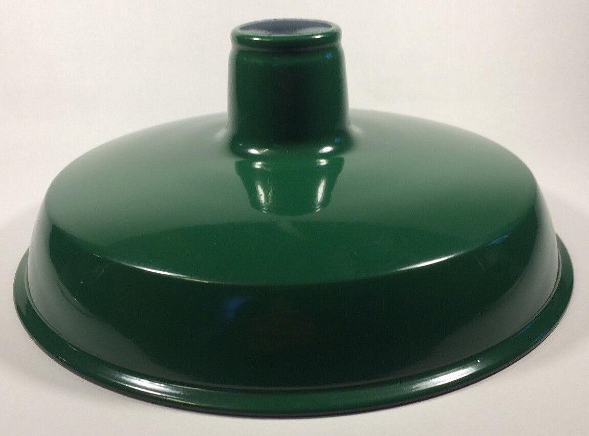 12 1/16" Green Metal Industrial Benjamin Style Lamp Light Pendant Shade #IS351G - Stone Door Lamps