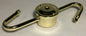 New S - Type 2 - Arm Lamp Cluster Body, Brass Plated Steel, 7 1/2" Across #LC408 - Stone Door Lamps