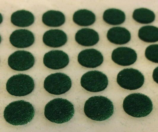 New Lot of 250, 3/8" Green Felt Dots W/ Adhesive Backs For Lamps, Etc. #250GF198