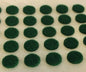 New Lot of 250, 3/8" Green Felt Dots W/ Adhesive Backs For Lamps, Etc. #250GF198