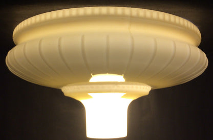 NEW 13 3/4" Embossed Buff Nu-Gold Torchiere Floor Lamp Shade Made in USA #TS089