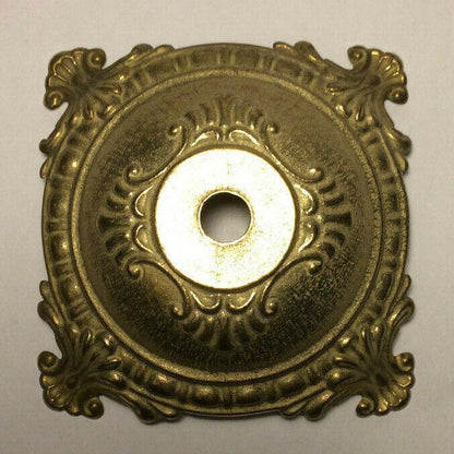 New Small Victorian Style Die Cast Unfinished Brass Lamp Base 4 7/8" Dia. BB009U - Stone Door Lamps