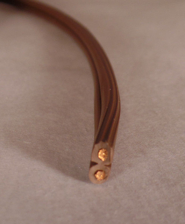 New 250' Brown Plastic Covered Lamp Cord Wire Spool, 18/2, SPT-1 1/2, #PC640