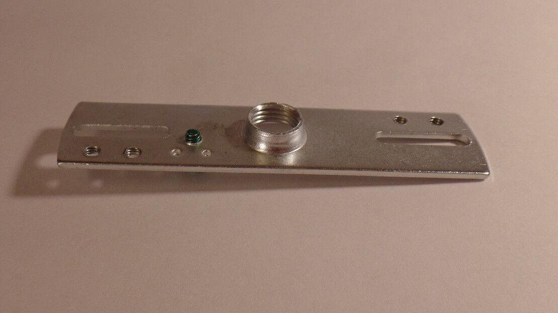 New 4 1/8" Steel Crossbar For Canopy & Lamps, 1/4F Tap, Ground Screw, 14 Gauge - Stone Door Lamps