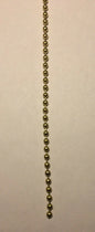 New #6 Brass Beaded Chain For Lamp Sockets & Ceiling Fans, Sold Per Ft. #BC600