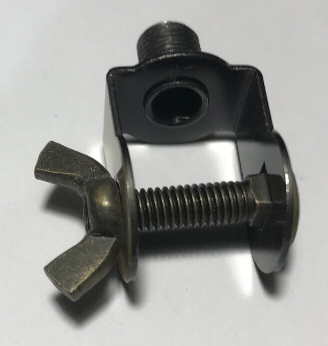 New Bridge Arm Swivel Bracket Lamp Socket Cap Adapter With Antique Brass Finish - Stone Door Lamps