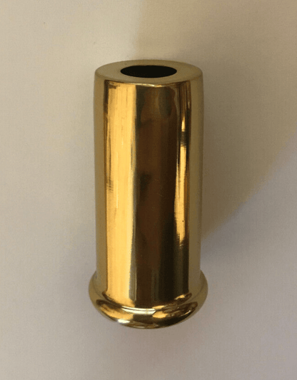 New Solid Brass Lamp Spacer Neck, 1/8IP(3/8") Slip, 2" Ht. Polished & Lacq LS160