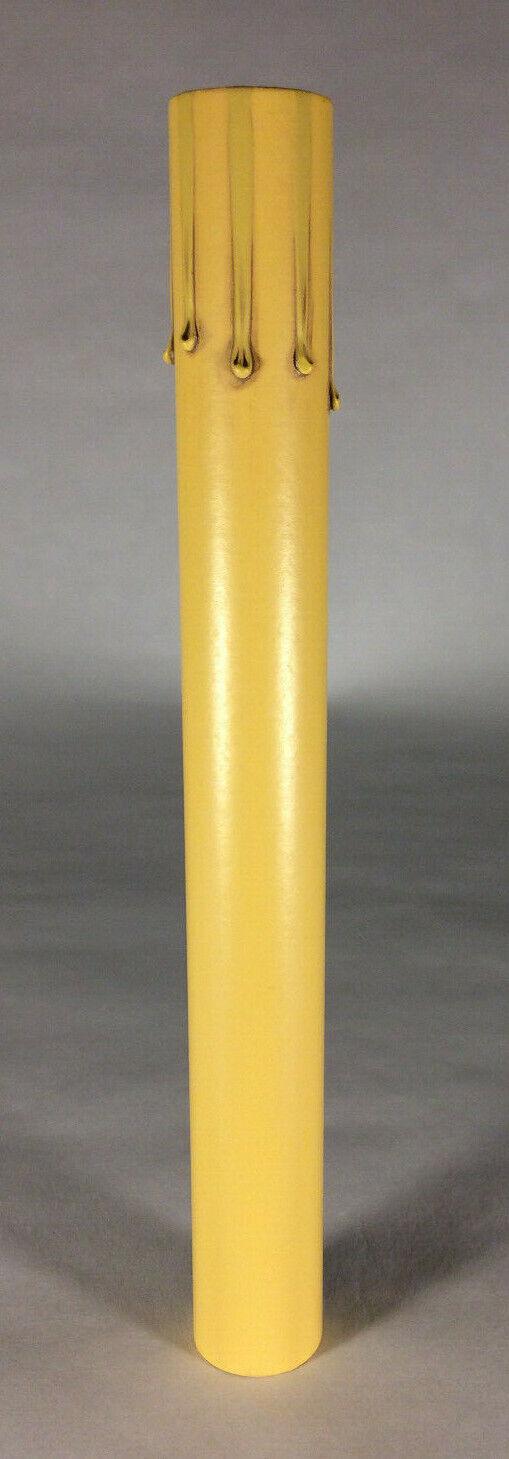 New 8" Antique Gold Candle Cover w/ Drips, Antique Style Paper Board, Candelabra - Stone Door Lamps