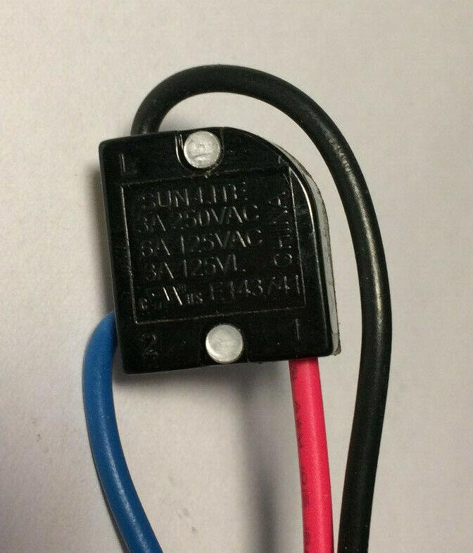 New 3 - way, 4 position Brass Push Canopy Switch, 3/8" Shank, 6" Wire Leads #CS409 - Stone Door Lamps