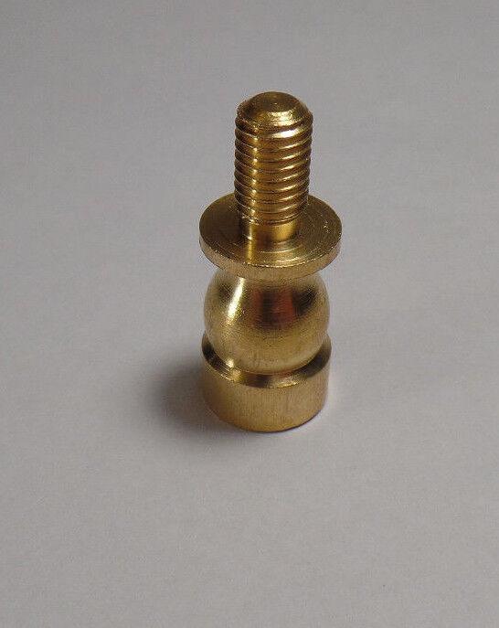 3/4" HEIGHT TURNED Brass Lamp SHADE FINIAL RISER - Unfinished Brass #RIS86U - Stone Door Lamps