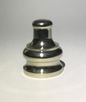 New 1/2" Height Nickel Plated Brass Pyramid Lamp Finial, 1/8F Tap(3/8") #BF966N