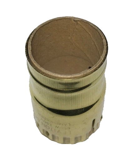 New Leviton Brand Full Keyless Brass Socket Shell With Paper Insulator #SS307