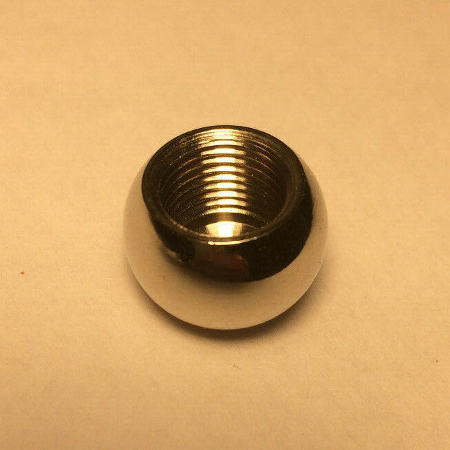 New 1/2" Diameter Brass Ball Finial, Cap, Nickel Plated, 1/8F Tap #BF183N