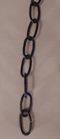 New 3' Satin Black 10 Gauge Steel Chandelier Fixture Oval Lamp Chain #FC996 - Stone Door Lamps