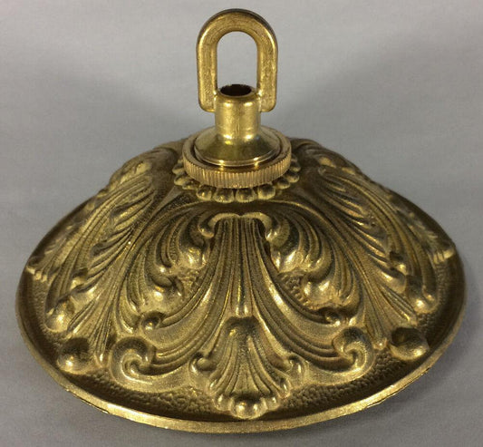 5 1/2" Unfinished Brass Finish Die Cast Brass Screw Collar Ceiling Canopy Kit - Stone Door Lamps