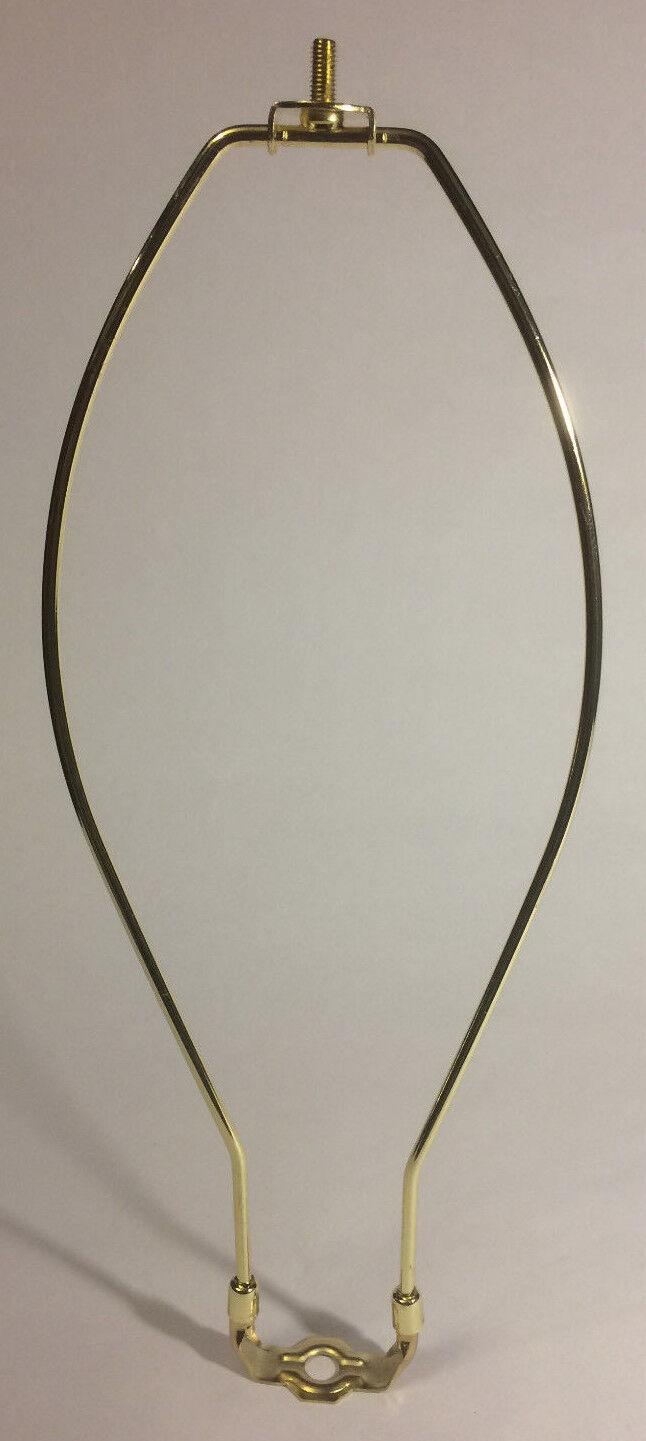 15" Brass Lamp HARP Shade Holder w/Base for Lamp Repair Regular Weight #HAR67 - Stone Door Lamps