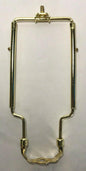 New 9" - 11" Adjustable Heavy Duty Lamp Harp Shade Holder With Base, Brass Plated - Stone Door Lamps